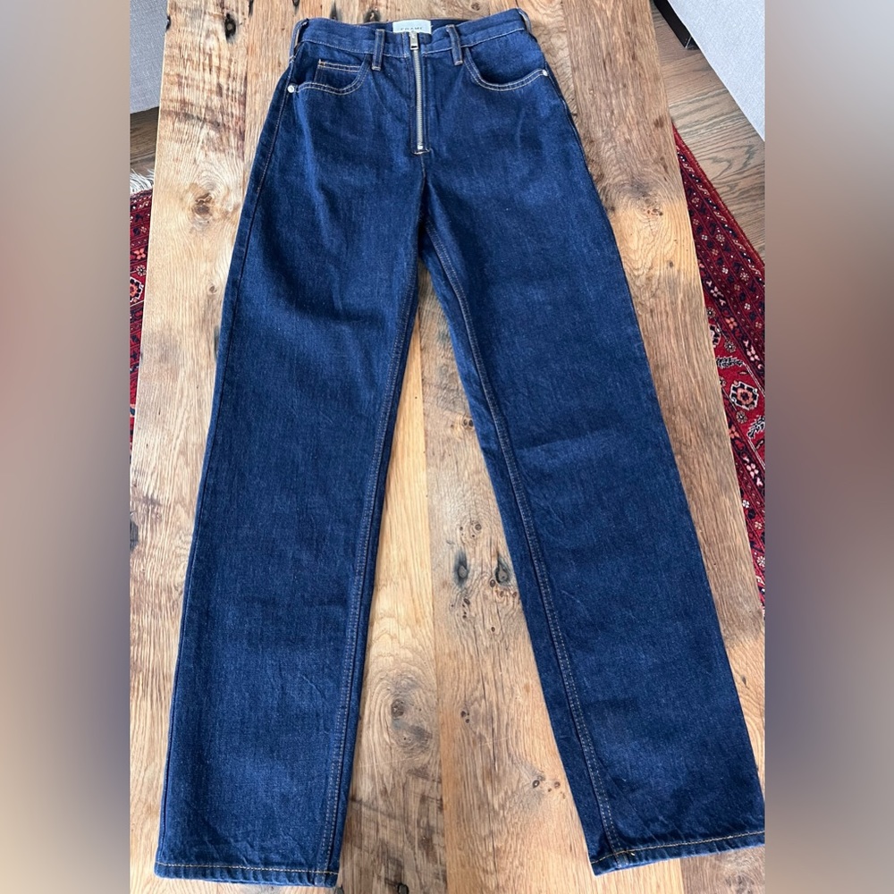 Frame Denim Indigo Straight Leg Women's Jeans